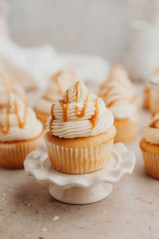 Caramel Oreo Cupcakes with Salted Caramel Frosting