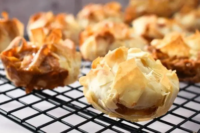 Caramelized Banana Phyllo Rolls