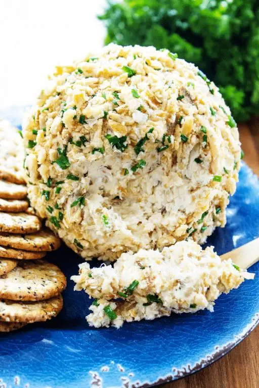 Caramelized Onion Cheese Ball with Cream Cheese