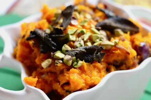 Caramelized Onion Mashed Butternut Squash
