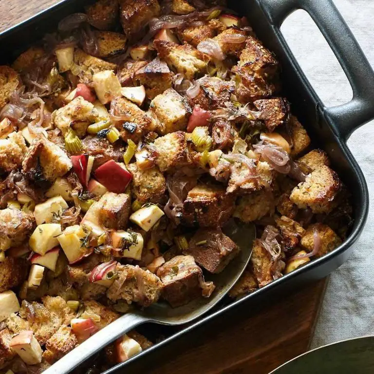 Caramelized Onion Oyster Stuffing