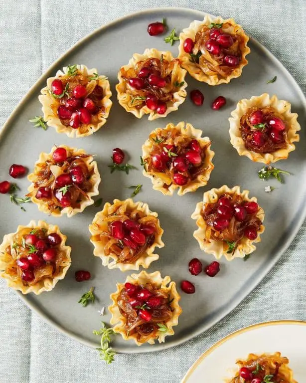 Caramelized Onion and Gruyère Phyllo Appetizers