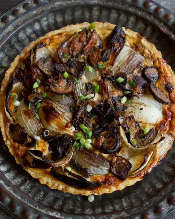 Caramelized Onion and Mushroom Tart