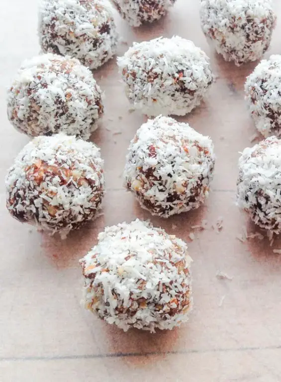 Carob Coconut Bliss Balls