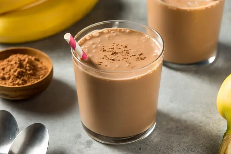 Carob Peanut Butter Smoothie
