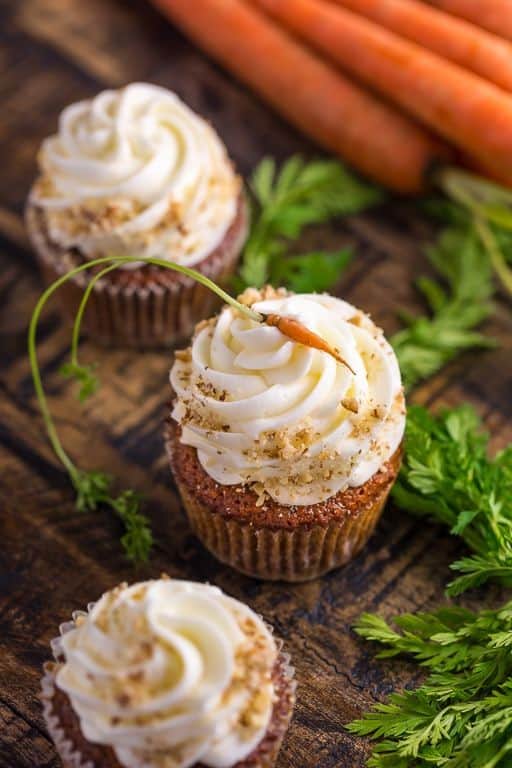 Carrot Cupcakes with Spiced Buttercream