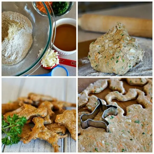 Carrot and Parsley Dog Cookies