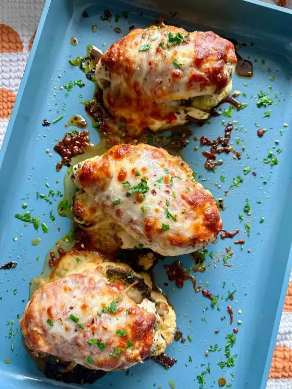Cauliflower Crust Chicken Cutlets with Marinara