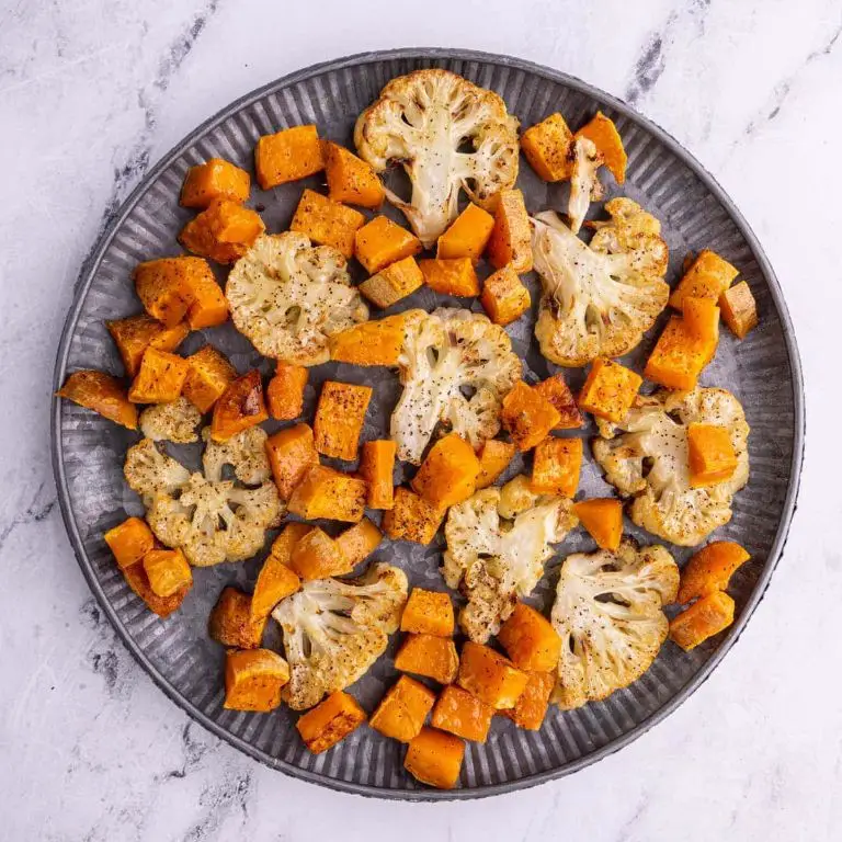 Cauliflower Leaves and Sweet Potato Bake