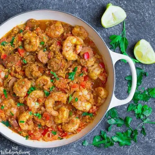 Cauliflower Rice Paella
