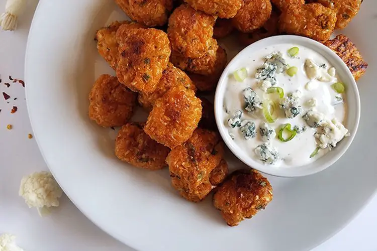 Cauliflower Tots with Dipping Sauce