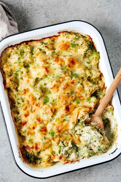 Cauliflower and Broccoli Bake