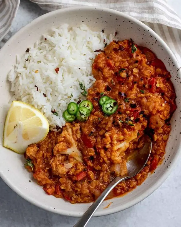 Cauliflower and Lentil Stew