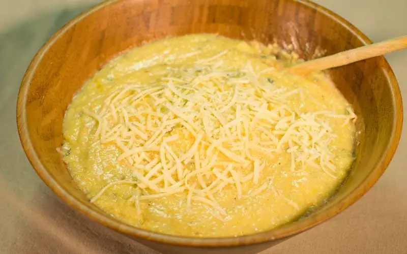 Cheesy Asiago Cheese Polenta