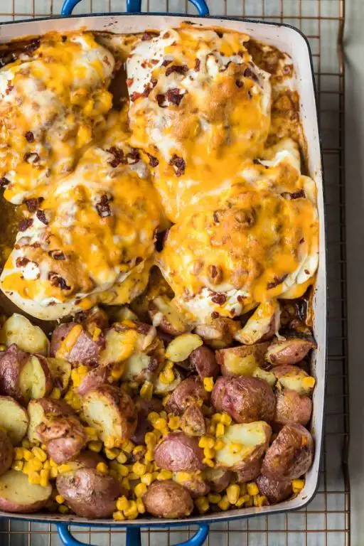Cheesy Bacon Crusted Chicken