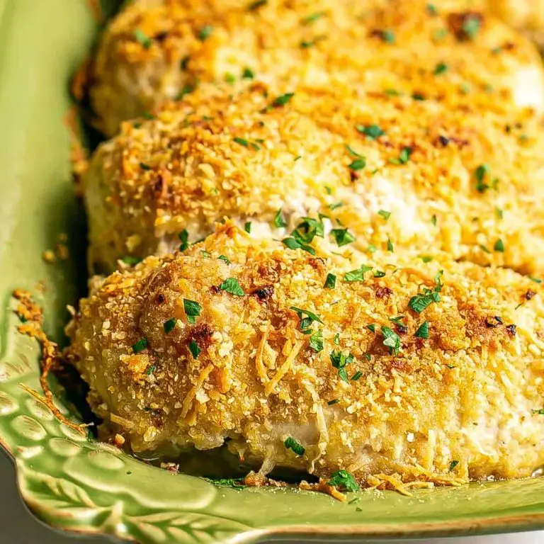 Cheesy Baked Chicken Breast with Cheddar Cheese Sauce