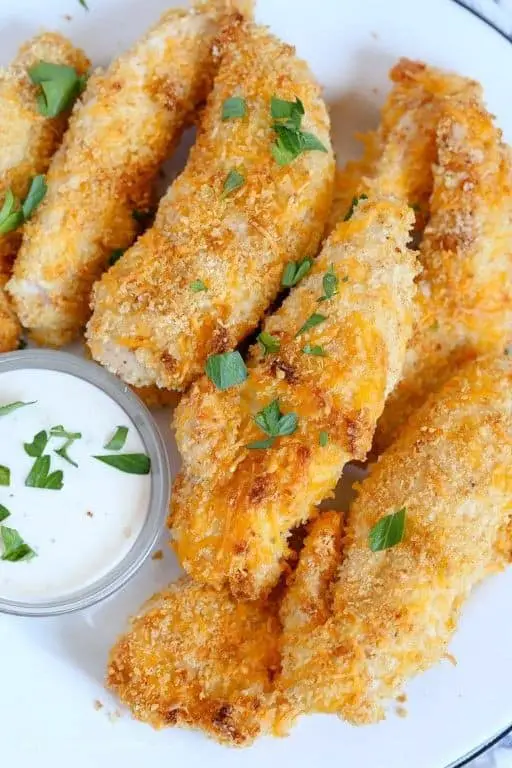 Cheesy Baked Chicken Tenders