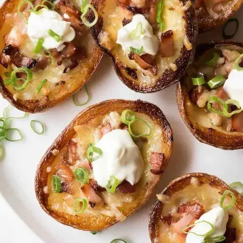 Cheesy Baked Potato Skins