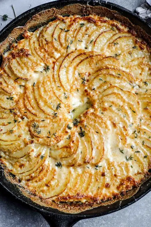 Cheesy Batata Gratin with Parmesan