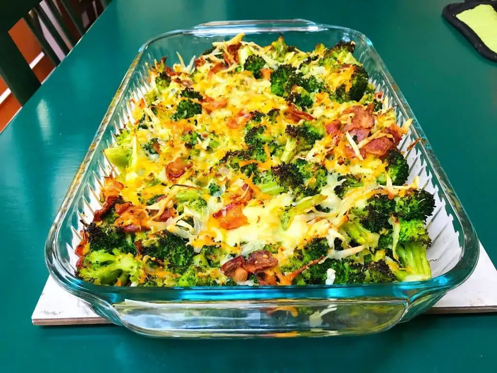 Cheesy Broccoli Casserole with Bacon