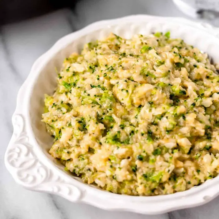 Cheesy Broccoli Cauliflower Rice