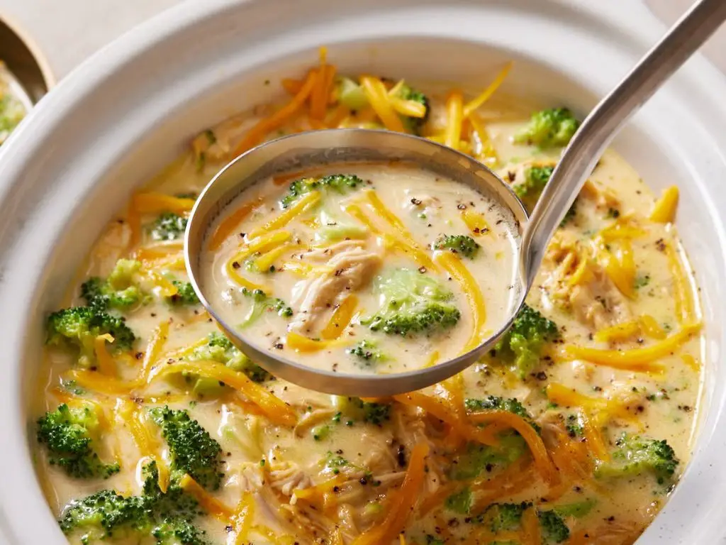 Cheesy Chicken and Broccoli Soup