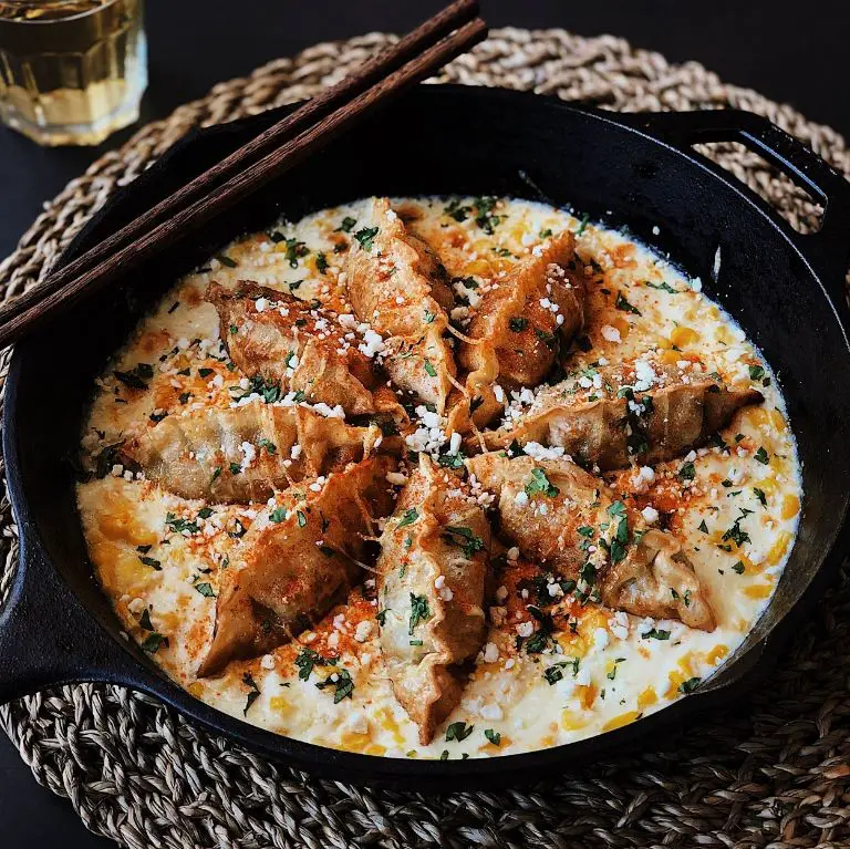 Cheesy Corn Gyoza