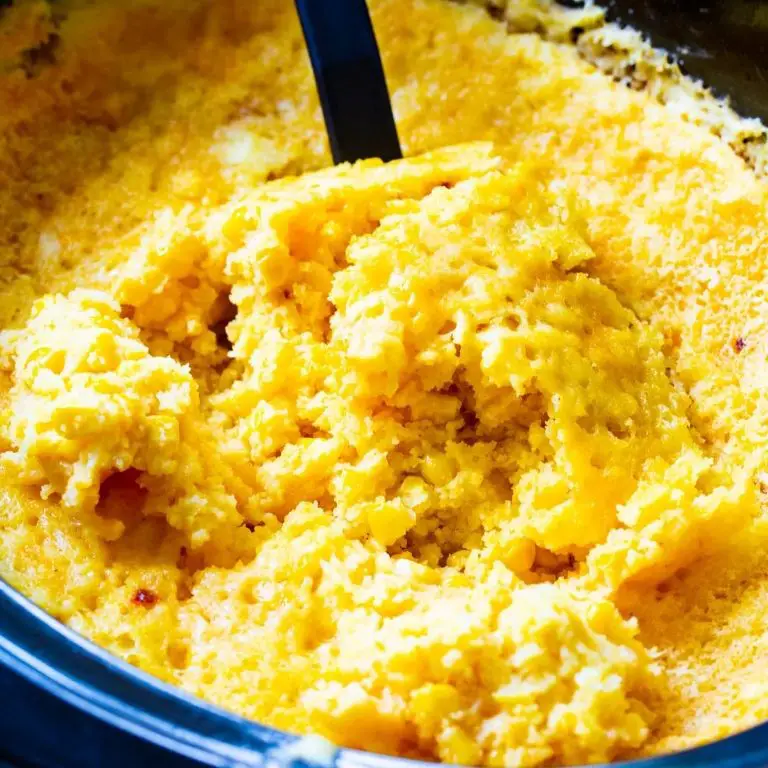 Cheesy Crock Pot Cornbread Casserole