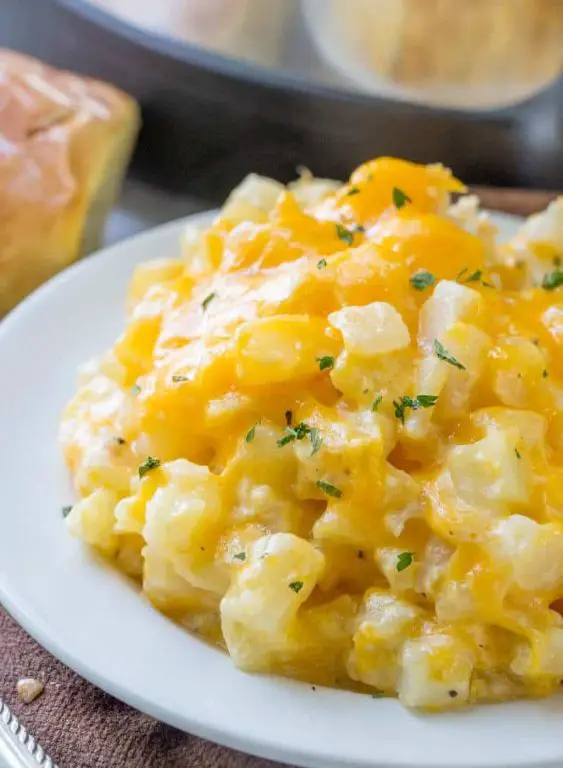 Cheesy Crockpot Potatoes