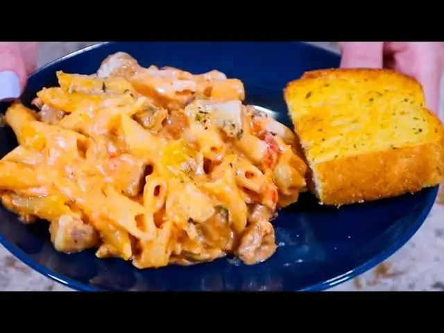 Cheesy Dollar Tree Pasta Bake