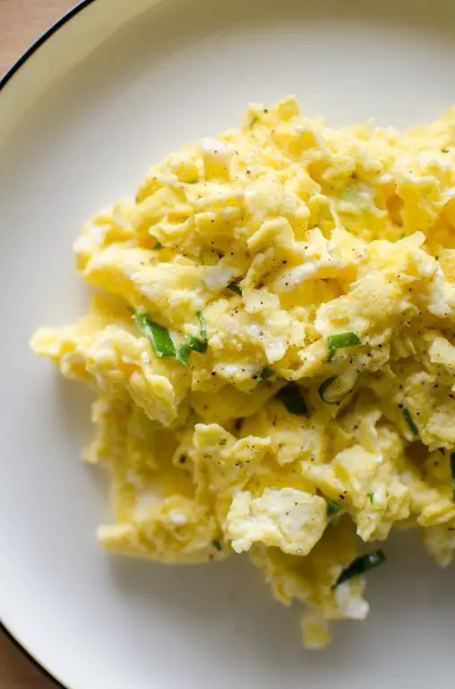Cheesy Duck Egg Scramble with Truffle Oil