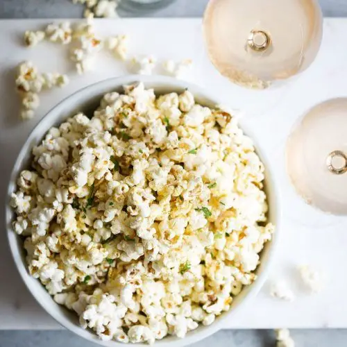 Cheesy Garlic Parmesan Popcorn