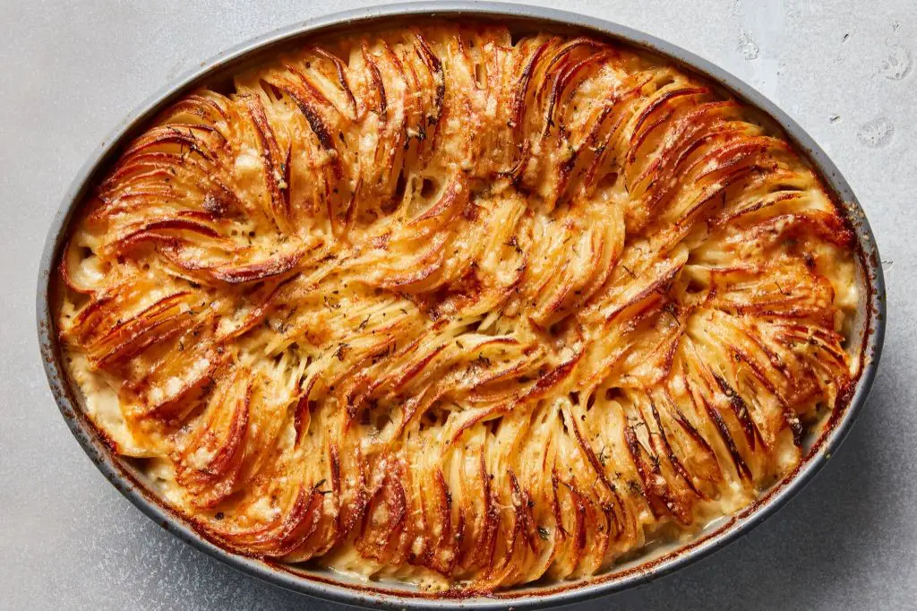 Cheesy Hasselback Potatoes