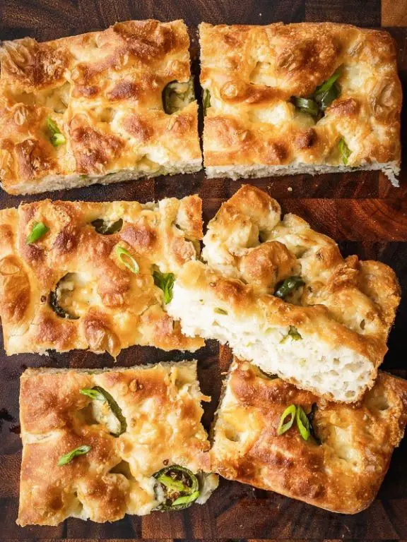Cheesy Jalapeño and Cheddar Focaccia