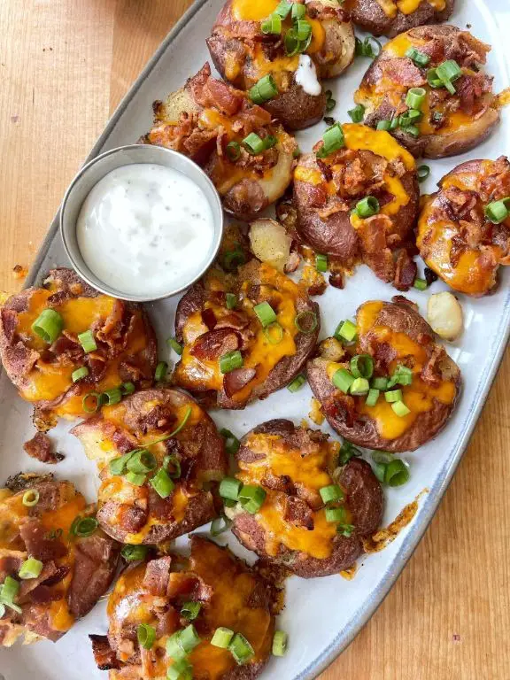 Cheesy Loaded Little Red Potatoes