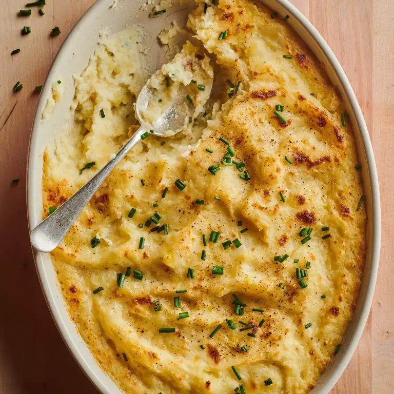Cheesy Mashed Potato Bake