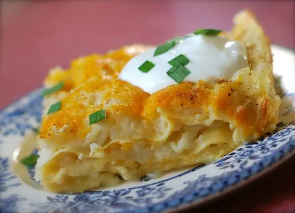 Cheesy Potato Pierogi Casserole