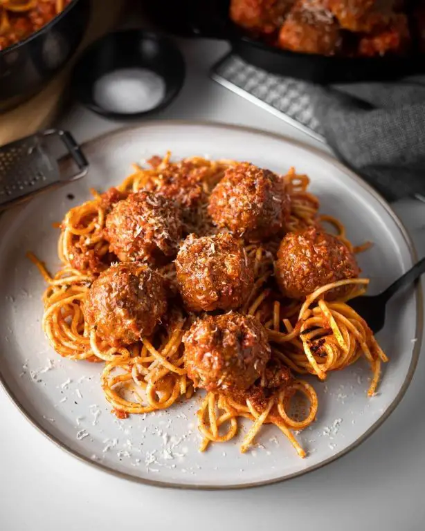 Cheesy Worcestershire Meatballs