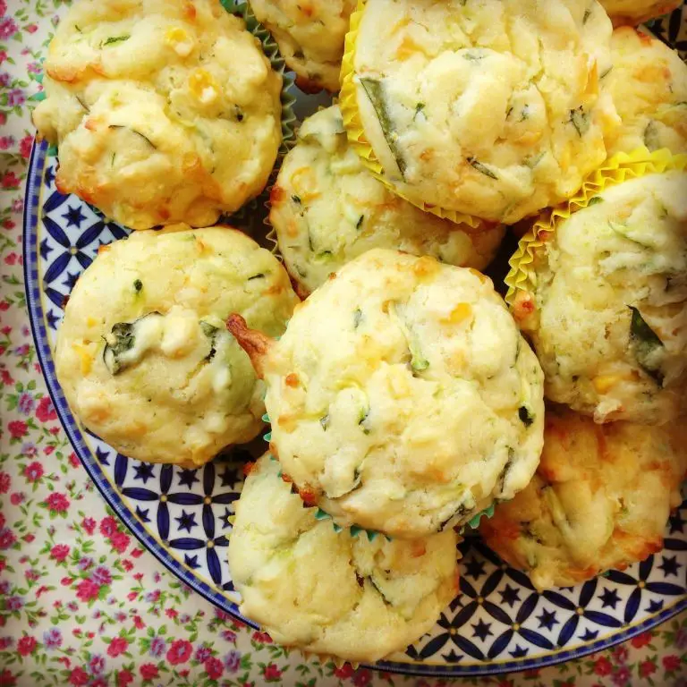 Cheesy Zucchini and Corn Muffins