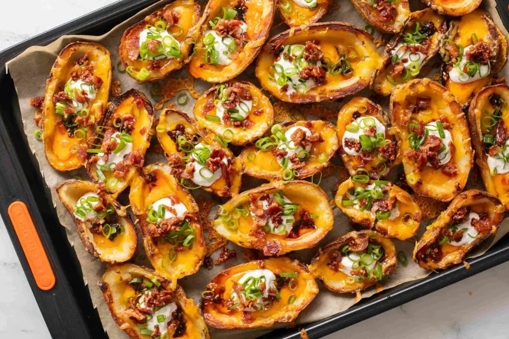 Cheetos-Crusted Potato Skins