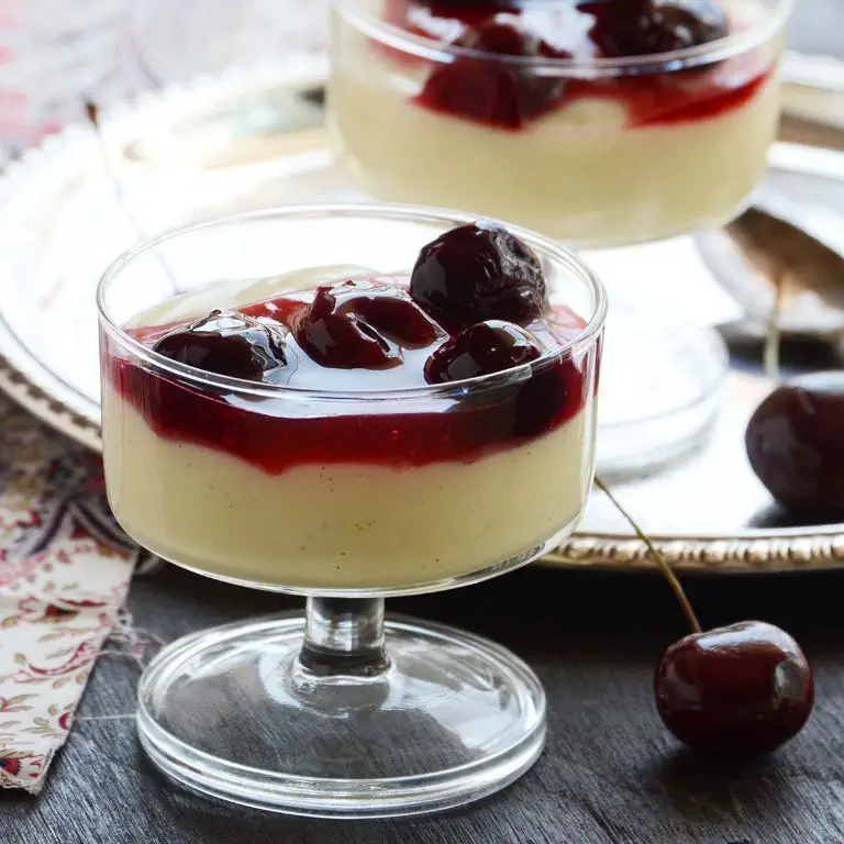 Cherry Almond Bavarian Cream