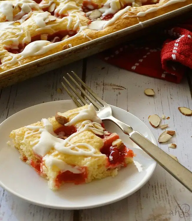 Cherry Almond Gelatin Squares