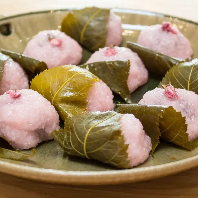 Cherry Blossom Mochi with Sweet Red Bean Filling