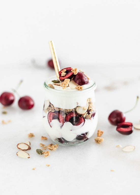 Cherry Blossom Yogurt Parfait