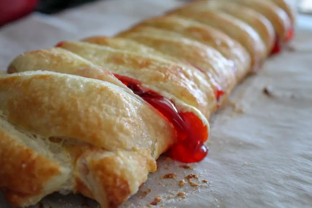 Cherry Cheese Strudel