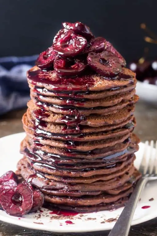 Cherry Chocolate Pancakes