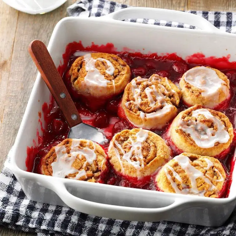 Cherry Cobbler with Cinnamon