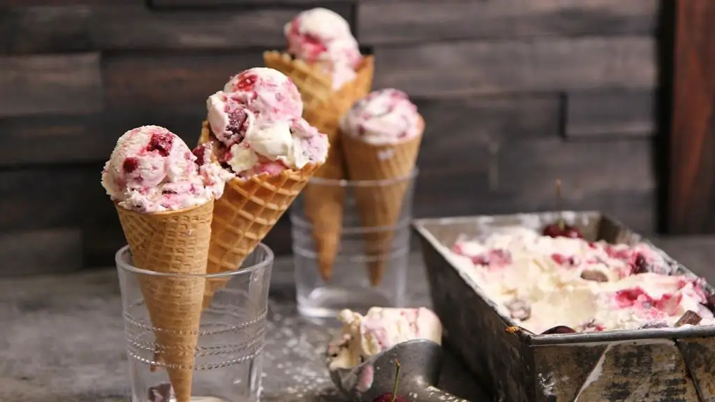 Cherry Garcia Ice Cream Crepes
