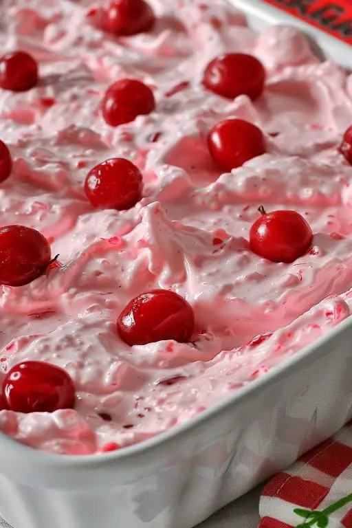 Cherry Jello Cool Whip Cloud