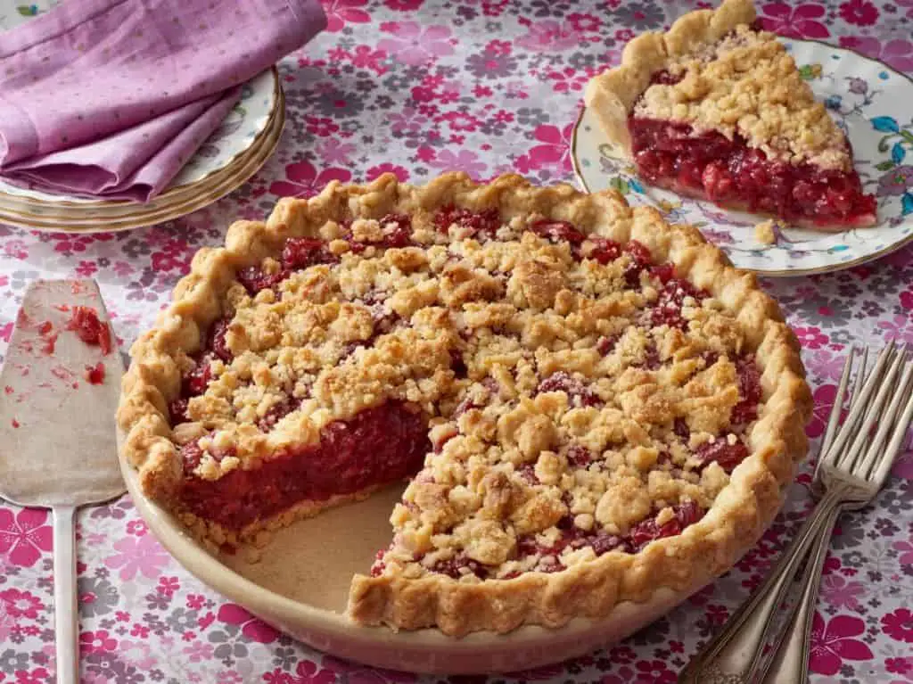 Cherry Pie with Streusel Topping